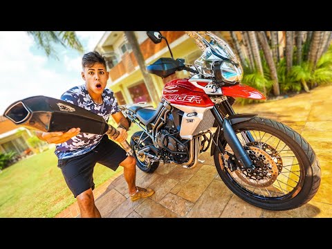 Leia mais sobre o artigo COLOQUEI UM ESCAPAMENTO DE CORRIDA NA TIGER 800 ????