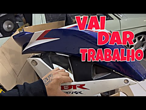 Leia mais sobre o artigo LEVEI AS CARENAGENS DA CBR 600 RR PARA A REFORMA