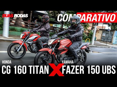 Leia mais sobre o artigo COMPARATIVO: HONDA CG 160 TITAN X YAMAHA FAZER 150 UBS