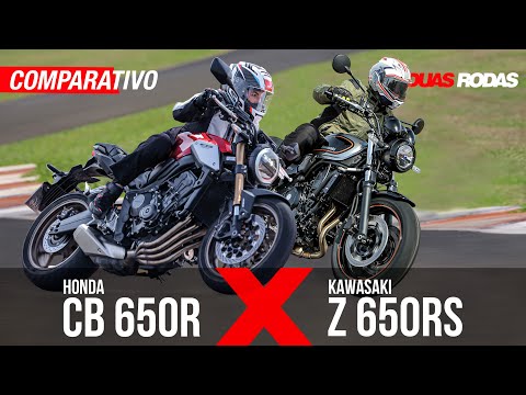 Leia mais sobre o artigo No comparativo das nakeds clássicas levamos para a pista Kawasaki Z650RS e Honda CB 650R