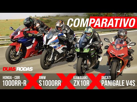 Leia mais sobre o artigo COMPARATIVO | HONDA CBR 1000RR-R x DUCATI PANIGALE V4 x BMW S 1000 RR x KAWASAKI NINJA ZX-10R