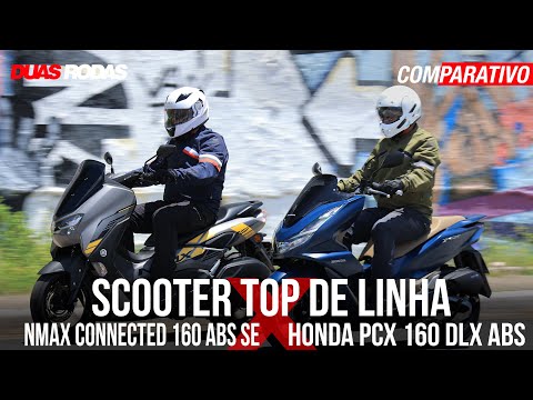 Leia mais sobre o artigo COMPARATIVO SCOOTER TOP DE LINHA: HONDA PCX DLX 160 ENCARA O YAMAHA CONNECTED 160 ABS SE 2023