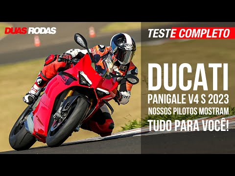 Leia mais sobre o artigo TESTE COMPLETO DA DUCATI PANIGALE V4S 2023. NOSSOS PILOTOS MOSTRAM TUDO PARA VOCÊ!