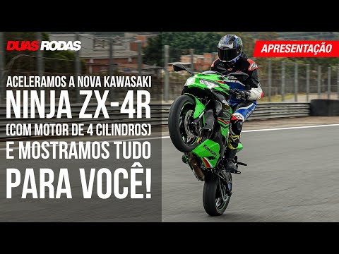 Leia mais sobre o artigo Nova Kawasaki Ninja ZX-4R traz motor de 4 cilindros, Leandro Mello rodou em Interlagos e mostra tudo