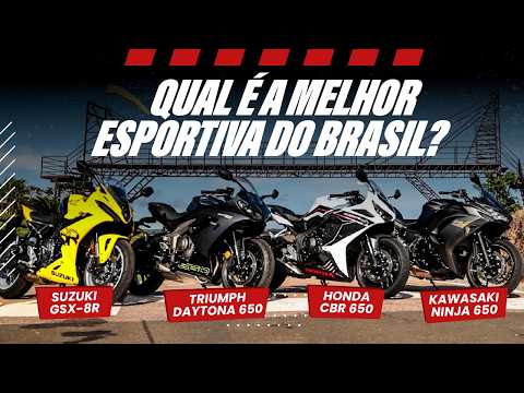 Leia mais sobre o artigo Qual é a melhor esportiva do Brasil? | Ninja 650 x CBR 650R x Daytona 660 x GSX-8R!