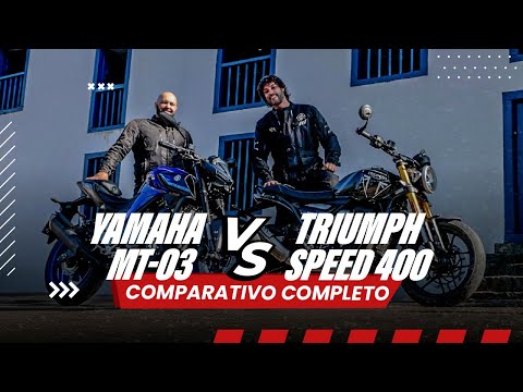 Leia mais sobre o artigo COMPARATIVO COMPLETO: TRIUMPH SPEED 400 X YAMAHA MT-03