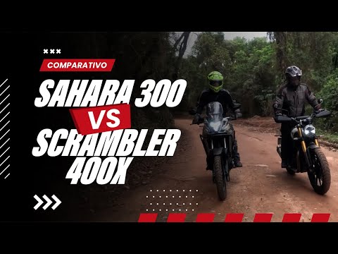 Leia mais sobre o artigo COMPARATIVO: HONDA SAHARA 300 X TRIUMPH SCRAMBLER 400 X