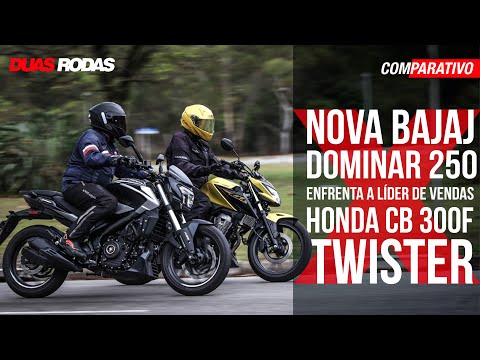 Leia mais sobre o artigo COMPARATIVO: BAJAJ DOMINAR 250 X HONDA CB 300F TWISTER ABS